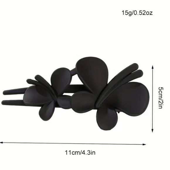 BUTTERFLY HAIR CLIP in Light Coffee - Picture 2 of 3